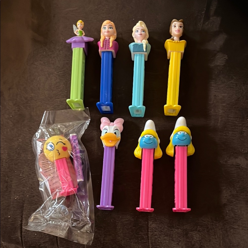 Disney and Smurfs Character Dispensers Set